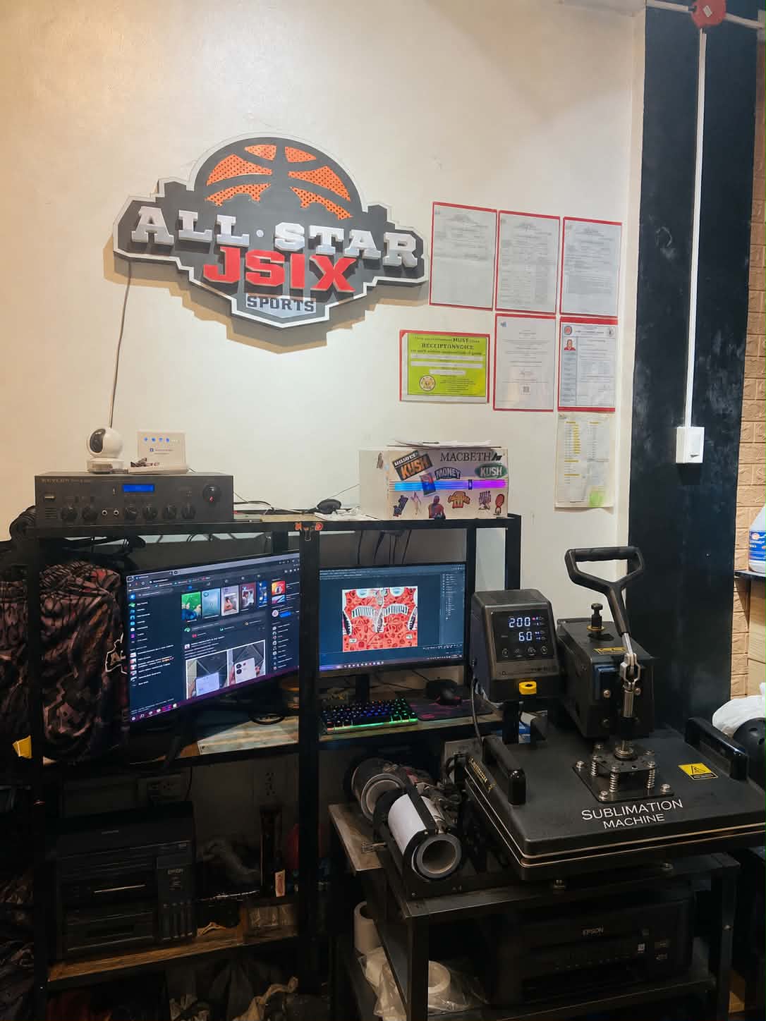 Printing workspace